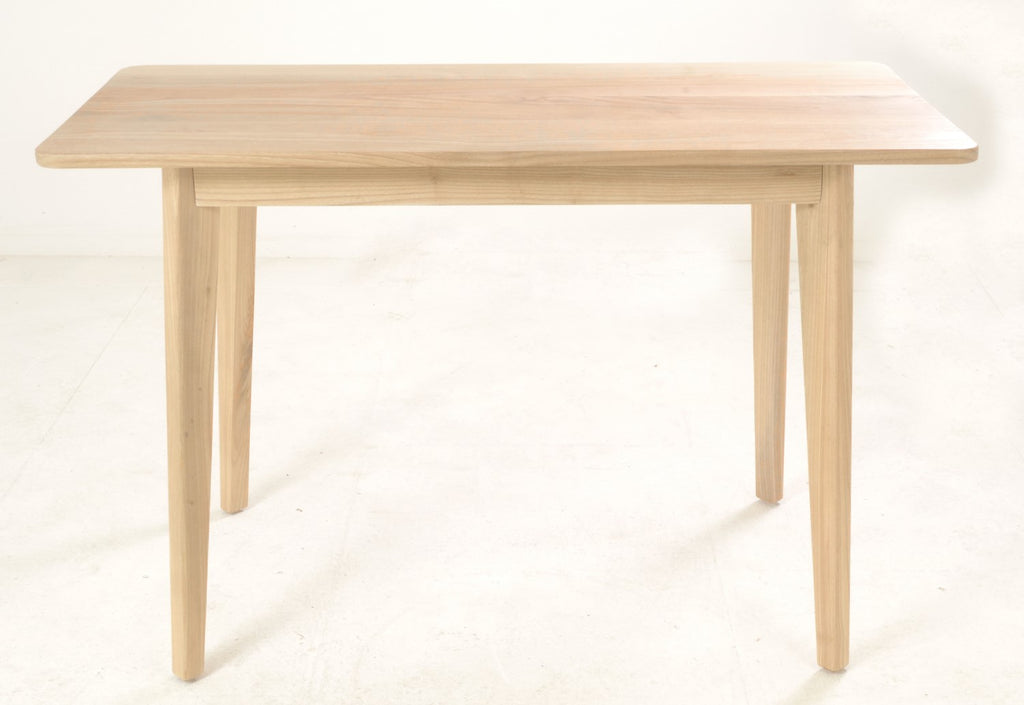 Modern Solid Wood Rectangular 120cm Desk with Spindle Legs - Home Furniture Interiors