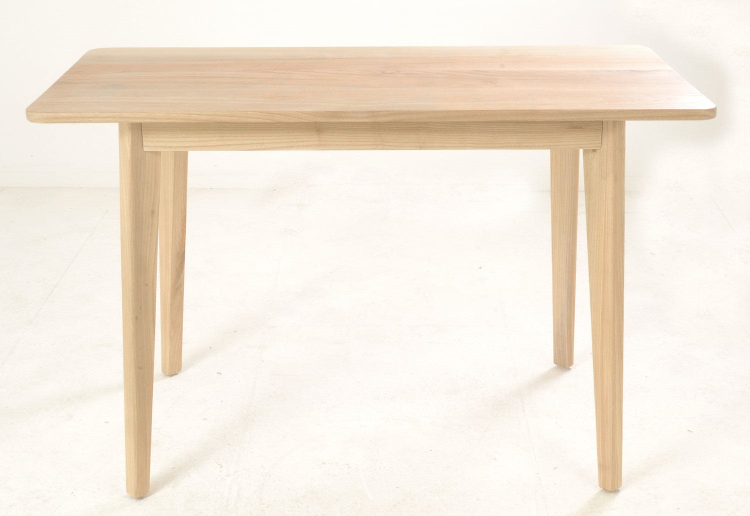Modern Solid Wood Rectangular 120cm Desk with Spindle Legs - Home Furniture Interiors