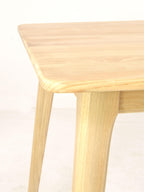 Modern Solid Wood 160cm Rectangular 6 Seater Dining Table with Tapered Legs - Home Furniture Interiors