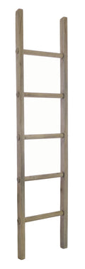 Vintage Style Rustic Hardwood Tall Display Ladder 185cm