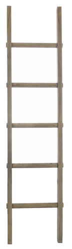 Vintage Style Rustic Hardwood Tall Display Ladder 185cm - Home Furniture Interiors