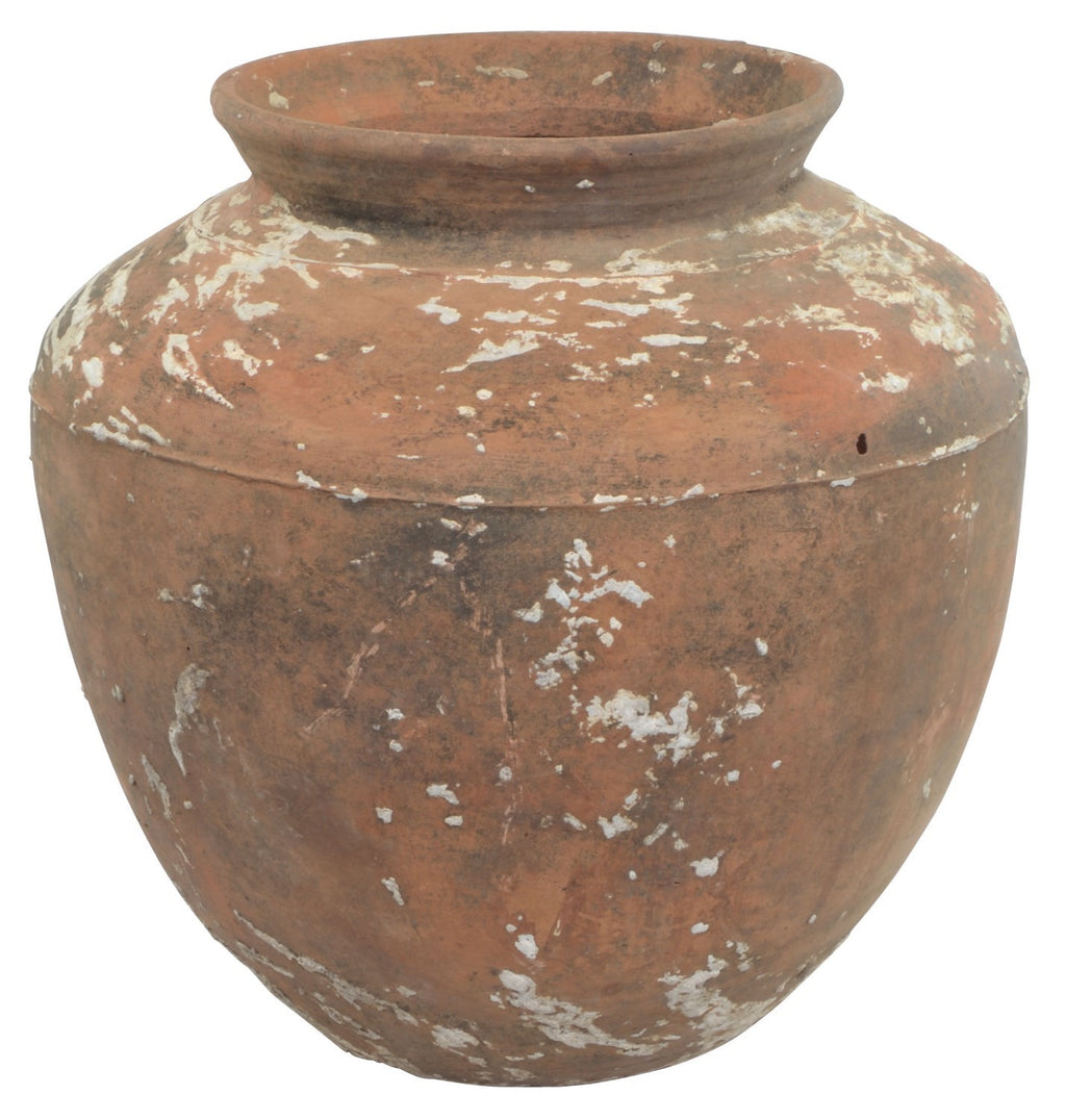 Antique Terracotta Restoration Medium Water Pot - Home Furniture Interiors