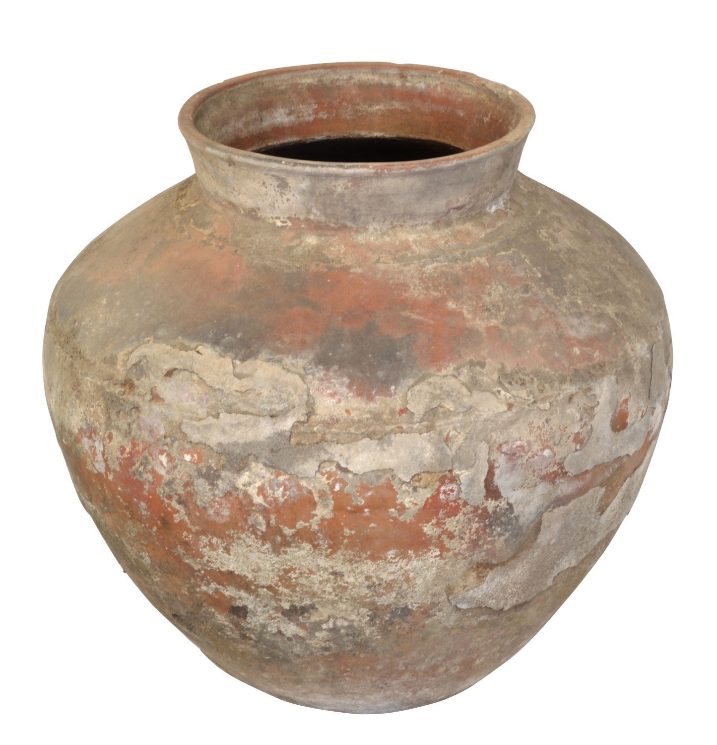 Antique Terracotta Restoration Medium Water Pot - Home Furniture Interiors