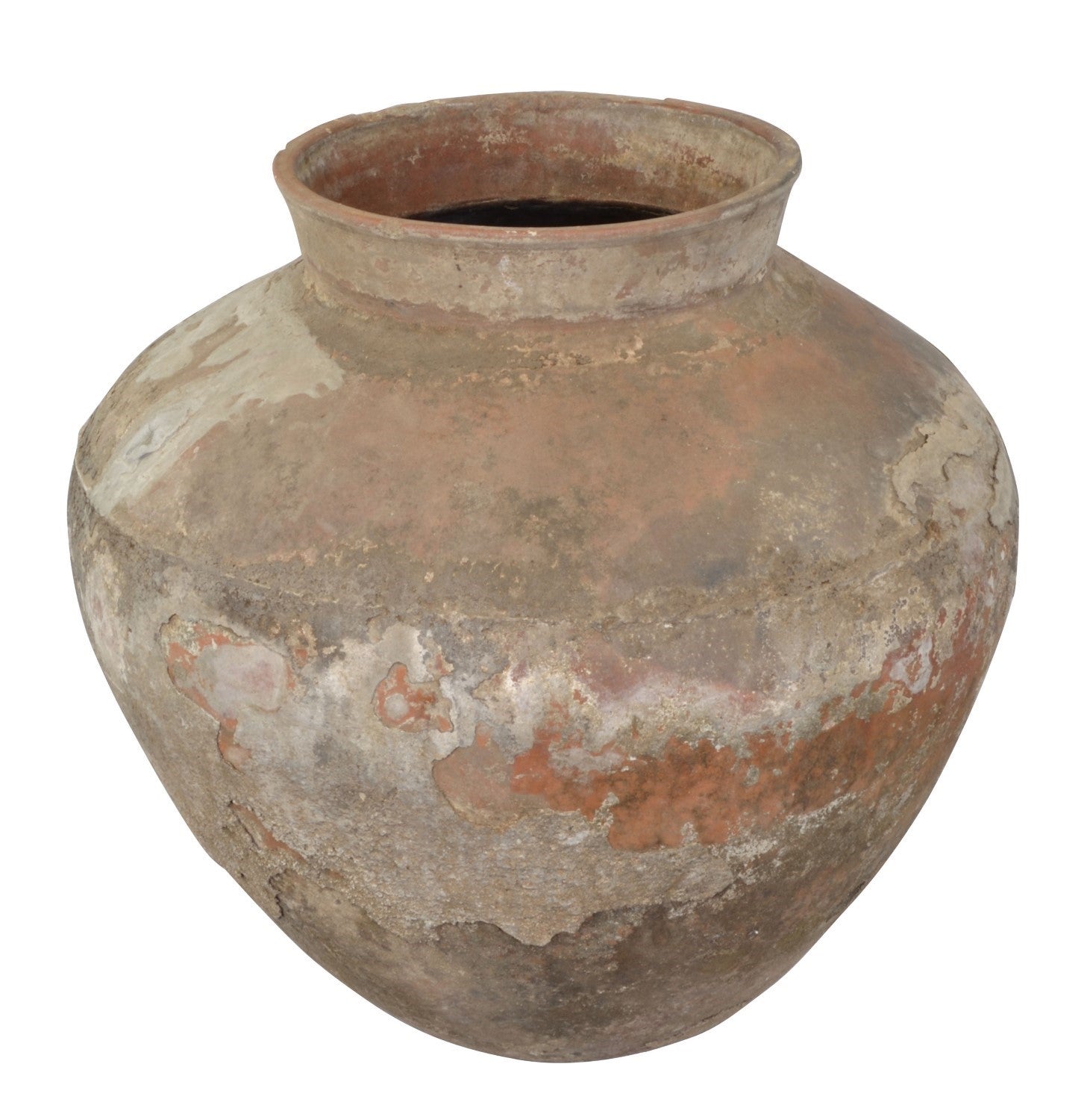 Antique Terracotta Restoration Medium Water Pot - Home Furniture Interiors