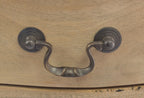 French Carved Natural Wood Bedside Lamp Table Cabriole Legs - Home Furniture Interiors