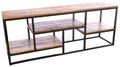 Industrial Mango Wood and Iron Large Sideboard Display Unit 180cm