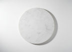 White Marble Top Natural Mango Wood Small Cone Side Table - Home Furniture Interiors