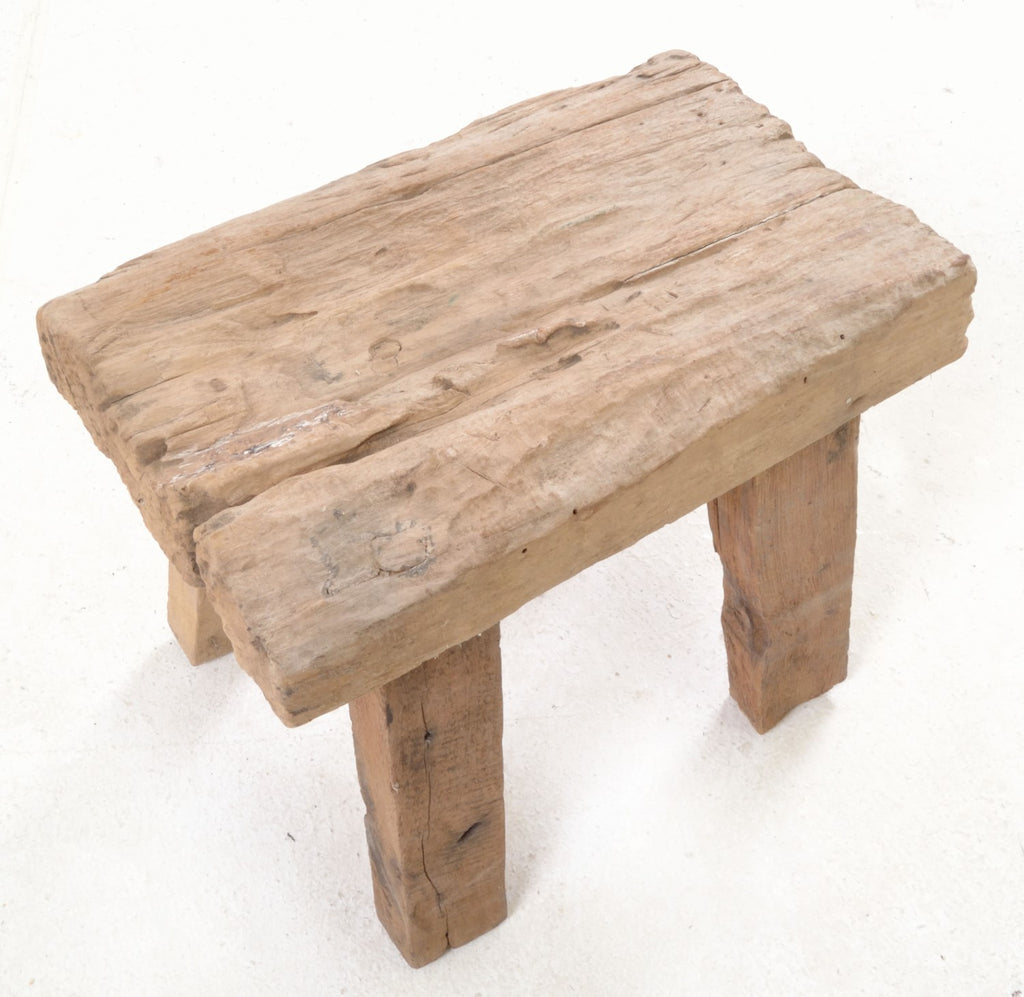Small Rustic Stool - Home Furniture Interiors