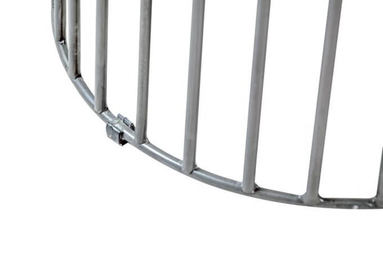 Industrial Round Mango Wood Birdcage Bar Table with Gunmetal Steel Base