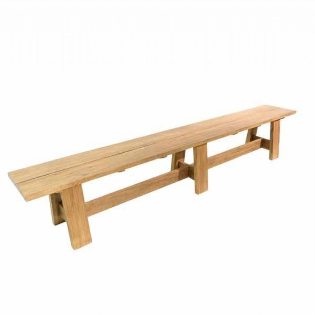 Natural Teak Extra Large Indoor and Outdoor Bench 260cm
