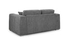 Grey Chenille Fabric Upholstered 2 Seater Sofa - Home Furniture Interiors