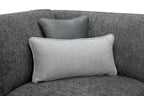 Grey Chenille Fabric Upholstered 2 Seater Sofa - Home Furniture Interiors