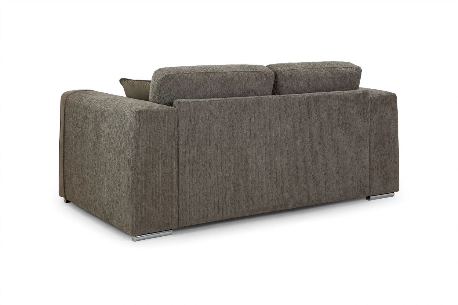 Mocha Chenille Fabric Standard Back 2 Seater Sofa - Home Furniture Interiors