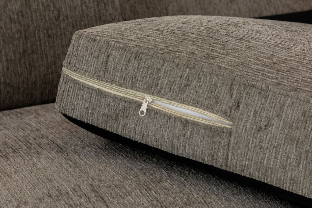 Mocha Chenille Fabric Standard Back 2 Seater Sofa - Home Furniture Interiors