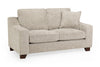 Stone Fabric 2 Seater Sofa Standard Back Dark Wooden Feet - Home Furniture Interiors