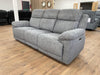 Owen Electric Recliner Grey 3 Seater - Home Furniture Interiors