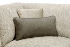 Beige Chenille Fabric Standard Back 3 Seater Sofa - Home Furniture Interiors