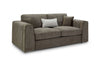 Mocha Chenille Fabric Standard Back 3 Seater Sofa - Home Furniture Interiors