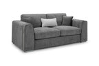 Naples Sofa Grey 3 Seater - Home Furniture Interiors