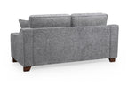 Grey Fabric Standard Back 3 Seater Sofa - Home Furniture Interiors