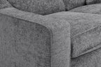 Grey Fabric Standard Back 3 Seater Sofa - Home Furniture Interiors