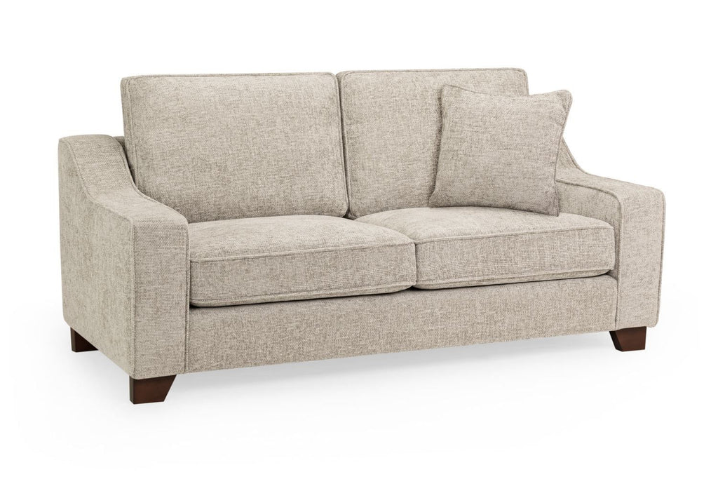 Stone Fabric Standard Back 3 Seater Sofa - Home Furniture Interiors