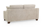 Stone Fabric Standard Back 3 Seater Sofa - Home Furniture Interiors