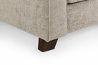 Stone Fabric Standard Back 3 Seater Sofa - Home Furniture Interiors