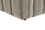 Mocha Fabric Channel Tufted Design 3 Seater Sofa - Home Furniture Interiors