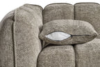 Mocha Fabric Channel Tufted Design 3 Seater Sofa - Home Furniture Interiors