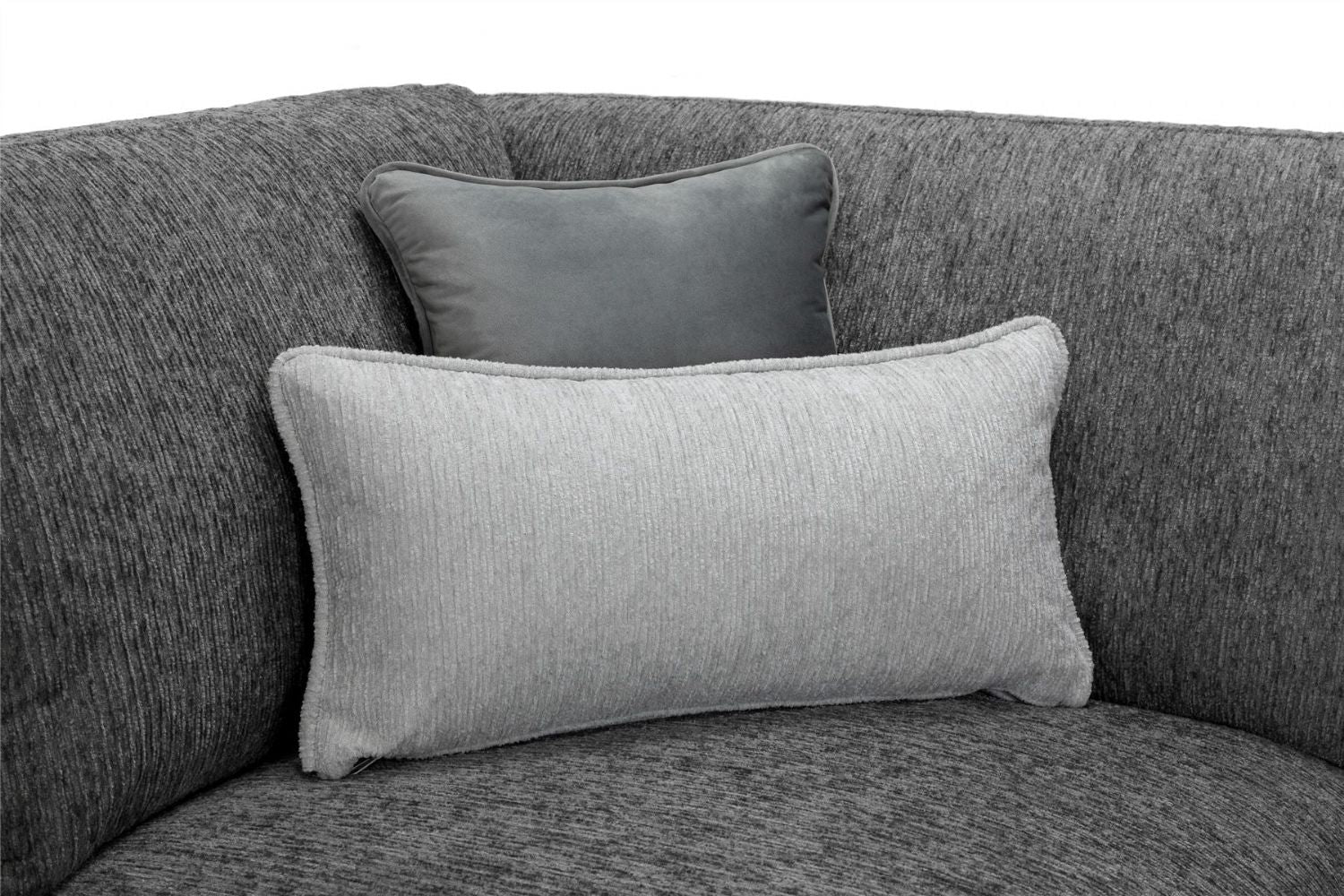 Grey Chenille Fabric Upholstered Armchair - Home Furniture Interiors