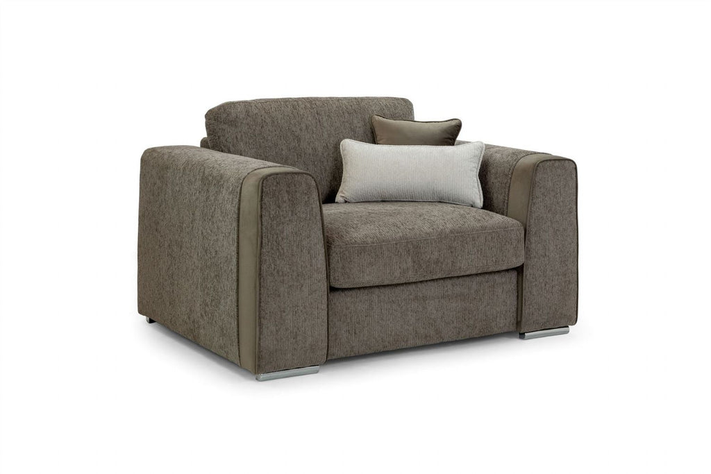 Naples Sofa Mocha Armchair - Home Furniture Interiors