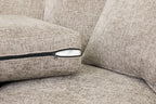 Stone Fabric Armchair with Dark Wooden Feet - Home Furniture Interiors
