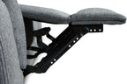 Grey Fabric Electric Recliner Armchair Pillow Top Arms - Home Furniture Interiors
