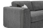 Grey Chenille Fabric Large Corner Sofa - Home Furniture Interiors