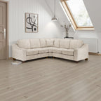 Stone Woven Fabric Large Corner Group Sofa - Home Furniture Interiors