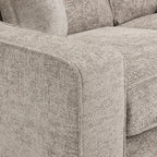 Stone Woven Fabric Large Corner Group Sofa - Home Furniture Interiors