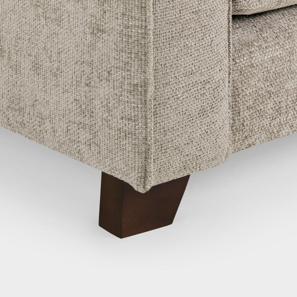 Stone Woven Fabric Large Corner Group Sofa - Home Furniture Interiors