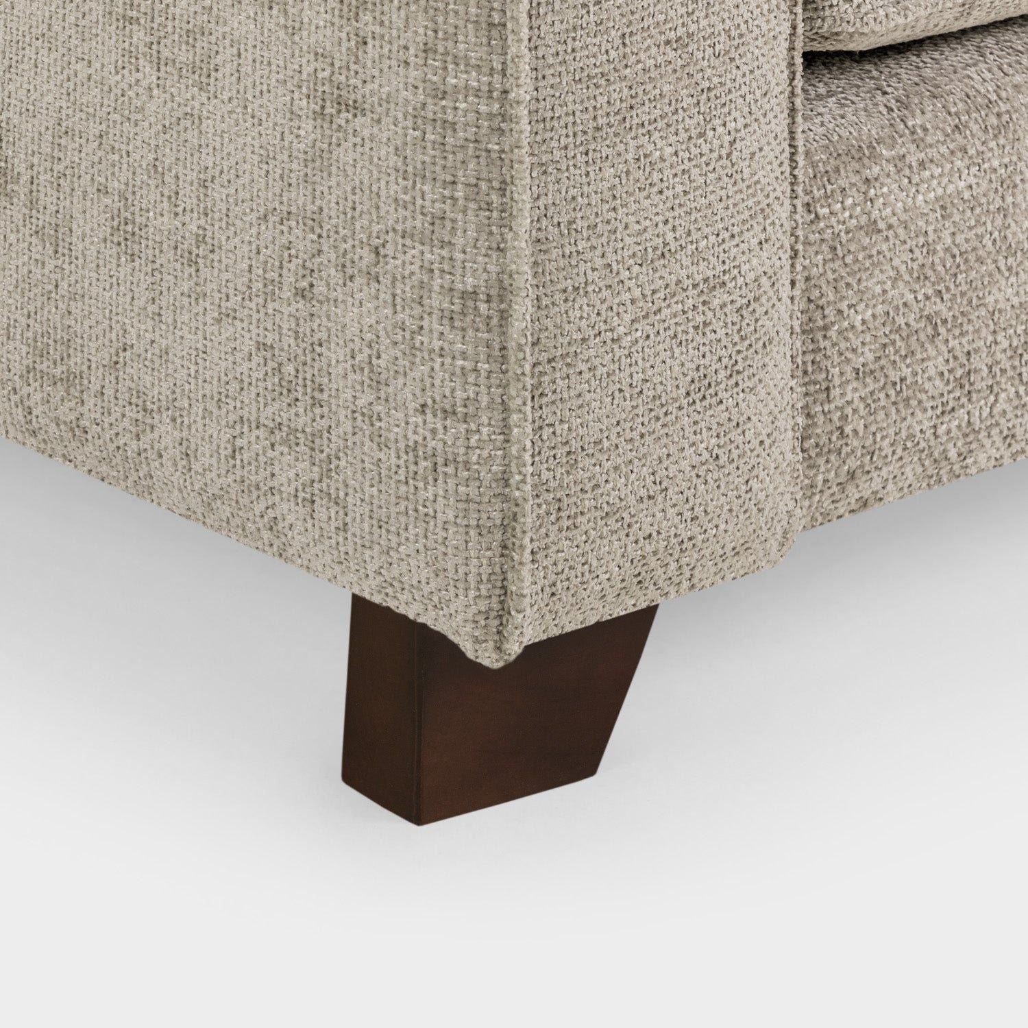 Stone Woven Fabric Large Corner Group Sofa - Home Furniture Interiors