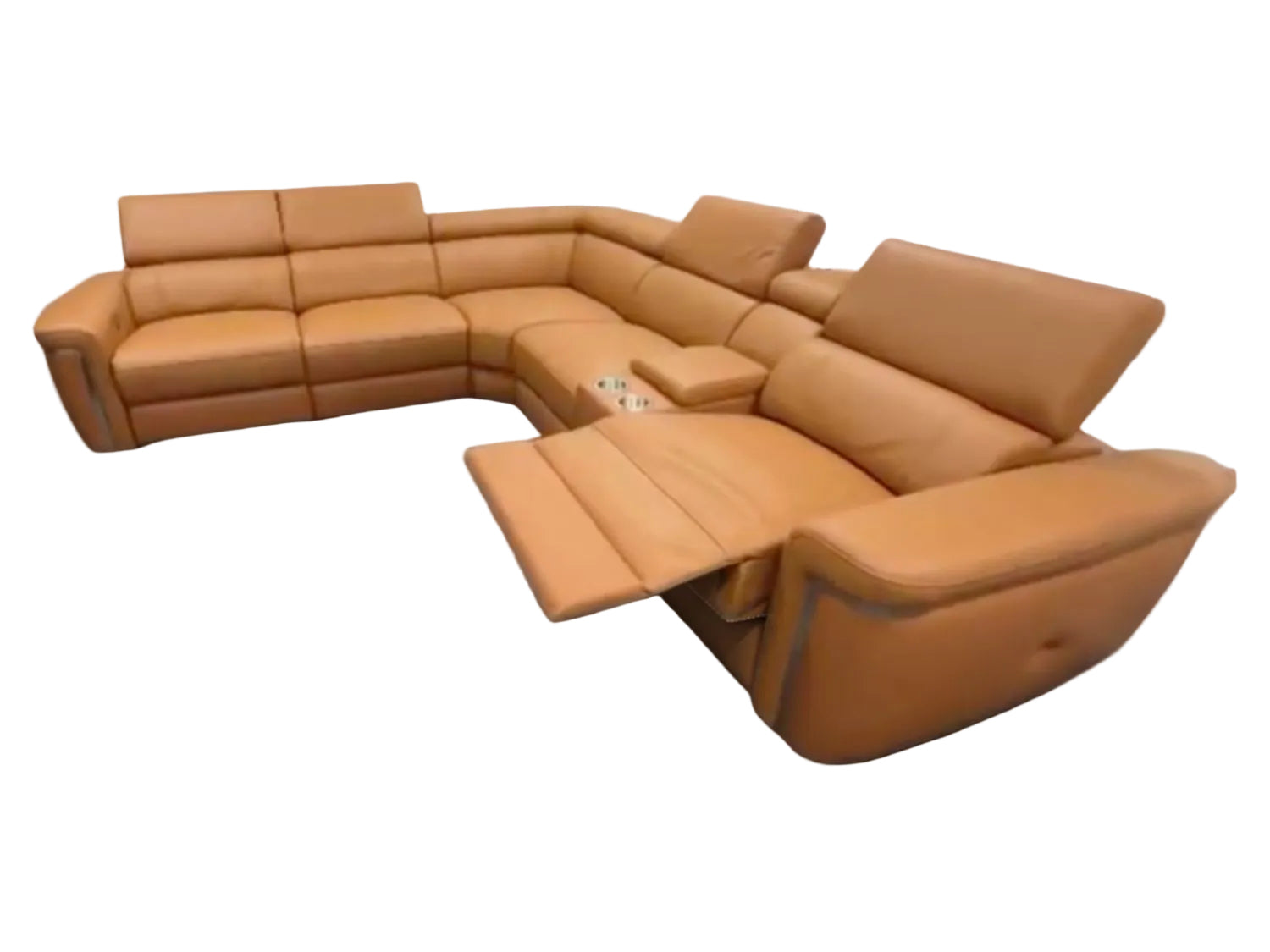 Somerville Electric Recliner Sofa Tan Large Corner - Home Furniture Interiors