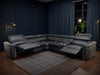 Somerville Electric Recliner Sofa Black Large Corner - Home Furniture Interiors