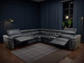Somerville Electric Recliner Sofa Black Large Corner - Home Furniture Interiors