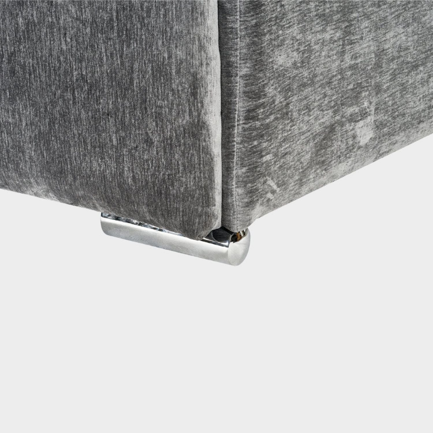 Charcoal Fabric Left Hand Facing Corner Sofa - Home Furniture Interiors