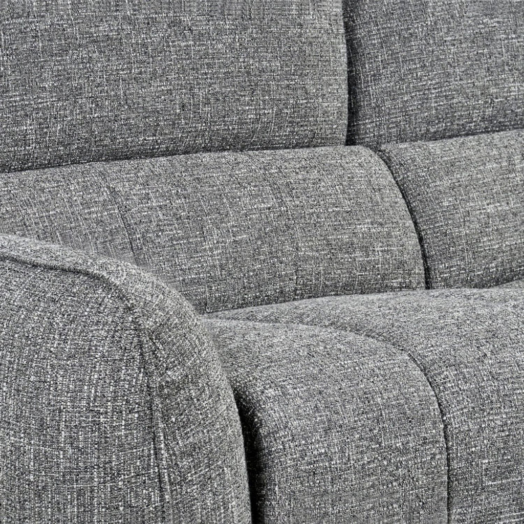 Charcoal Fabric Electric Recliner Corner Sofa Left Hand Facing - Home Furniture Interiors