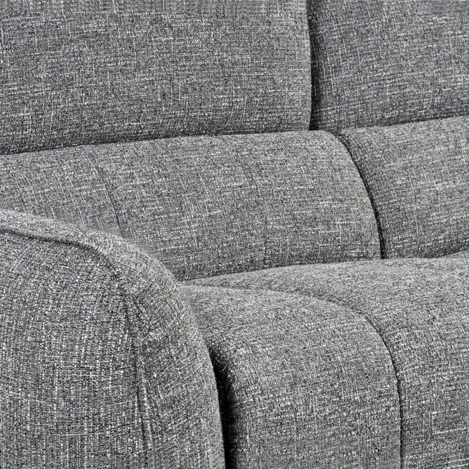Charcoal Fabric Electric Recliner Corner Sofa Left Hand Facing - Home Furniture Interiors