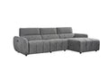 Charcoal Fabric Electric Recliner Corner Sofa RHF - Home Furniture Interiors