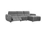Charcoal Fabric Electric Recliner Corner Sofa RHF - Home Furniture Interiors
