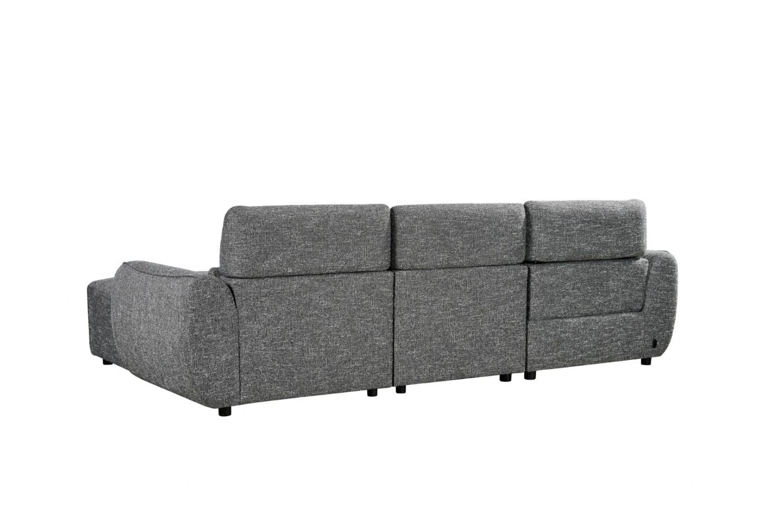 Charcoal Fabric Electric Recliner Corner Sofa RHF - Home Furniture Interiors