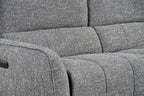 Charcoal Fabric Electric Recliner Corner Sofa RHF - Home Furniture Interiors