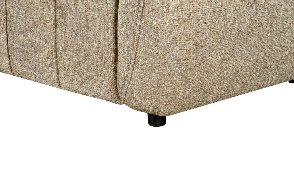 Mocha Fabric Electric Recliner Corner Sofa Right Hand Facing - Home Furniture Interiors